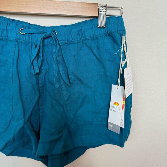 C&C California NWT Linen Blue Pull On Shorts Size S - Picture 6 of 6